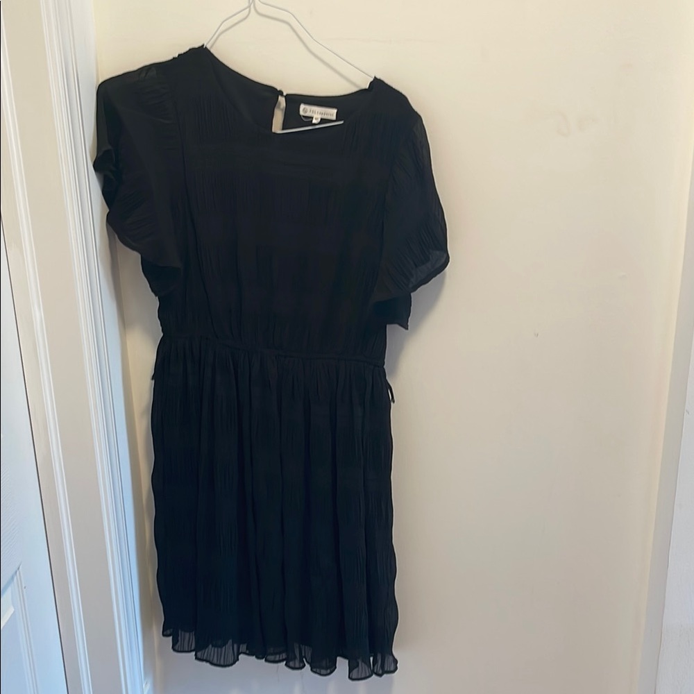 Black Dolman Sleeve Sundress for Wedding Guest